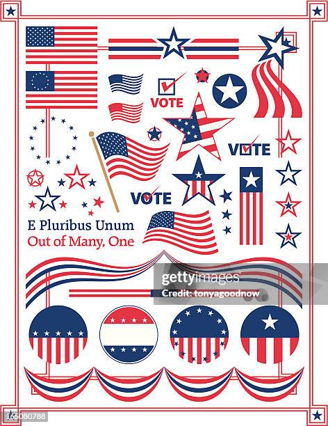 poster illustration of american centered patriotic themes - colonial style 幅插畫檔、美工圖案、卡通及圖標