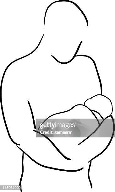 new father - single dad stock illustrations