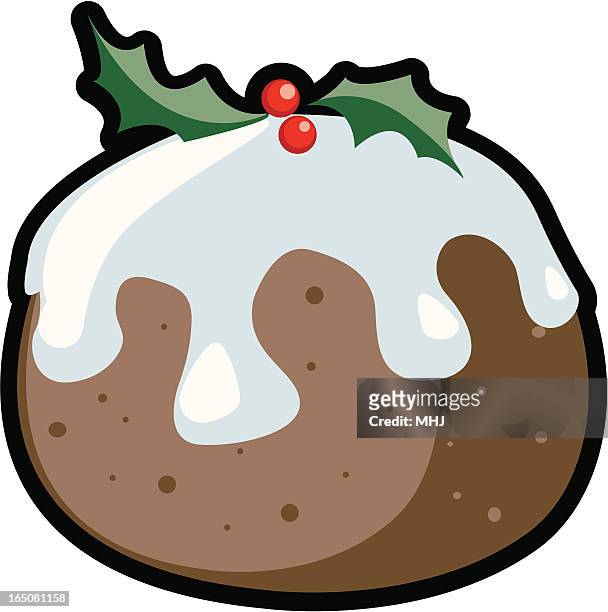 Christmas Pudding High Res Illustrations - Getty Images