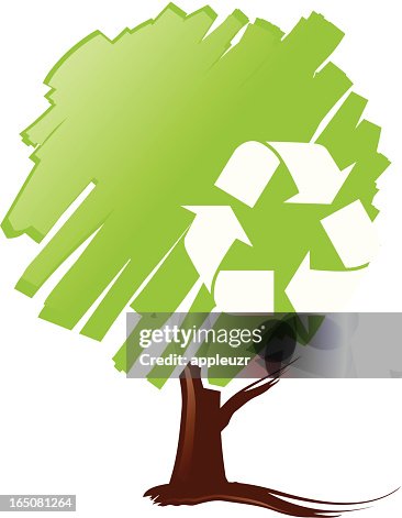 Recycle Tree High-Res Vector Graphic - Getty Images