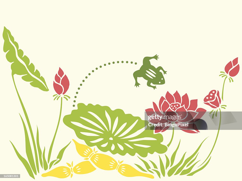 Frog & Lotus