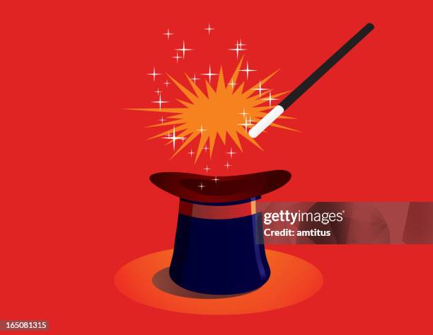 illustrations, cliparts, dessins animés et icônes de baguette magique - tour de magie