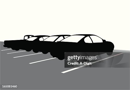 Parking Vector Silhouette Parking Vector Silhouette