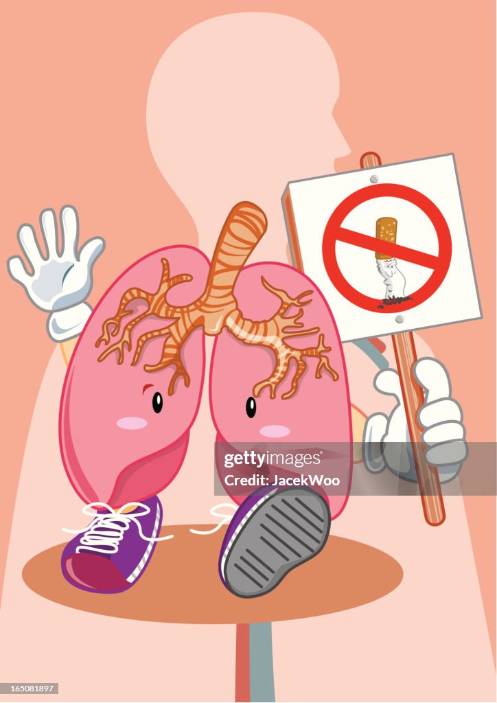 Lung in protest