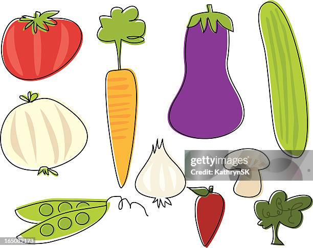 sketchy 野菜 - エンドウマメの鞘点のイラスト素材／クリップアート素材／マンガ素材／アイコン素材
