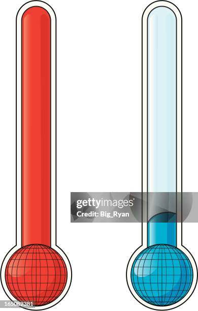 global temp - ice age stock illustrations