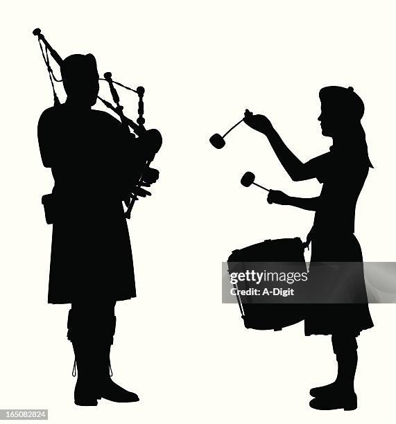 pipesanddrum - dudelsack stock-grafiken, -clipart, -cartoons und -symbole