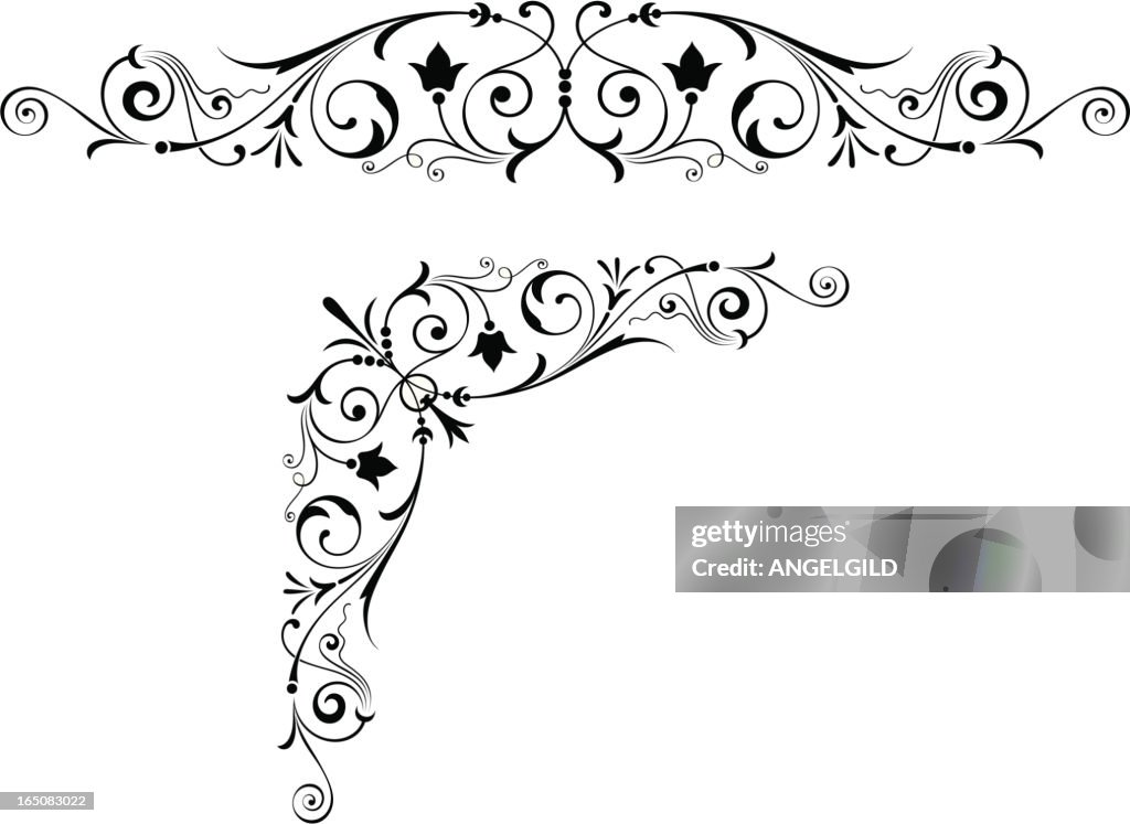 Fancy Scroll And Centre Art Design High-Res Vector Graphic - Getty Images