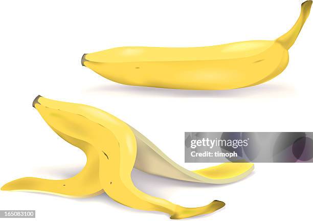 バナナとスキン - バナナの皮点のイラスト素材／クリップアート素材／マンガ素材／アイコン素材