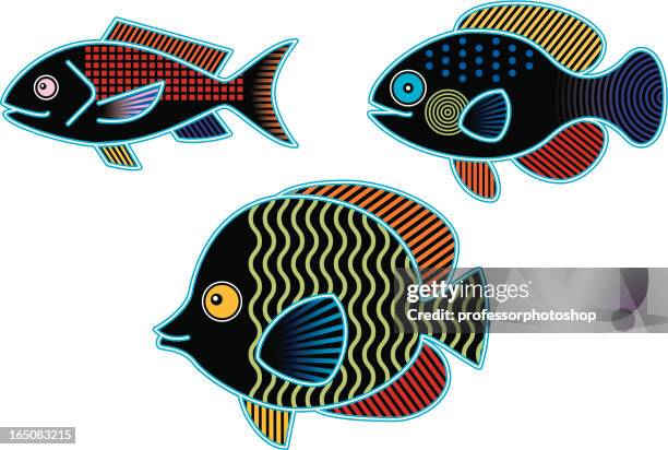 another school of fish - leaving work stock illustrations