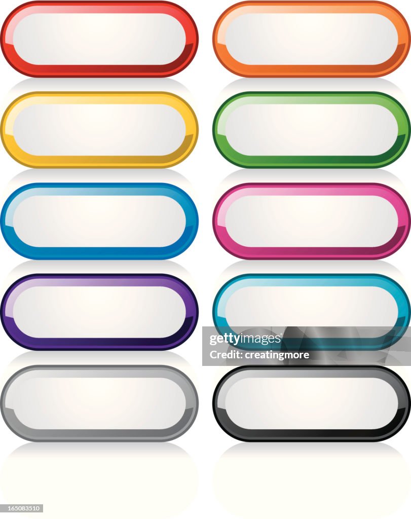 Capsule Shape Button Glass Buttons Pill Shape High-Res Vector Graphic - Getty Images
