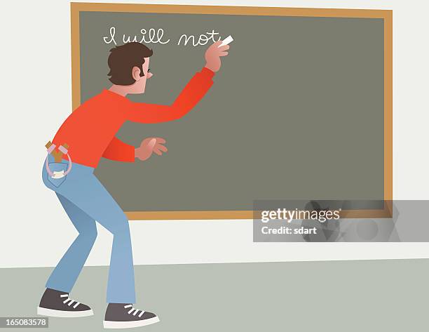 detention - school detention stock illustrations