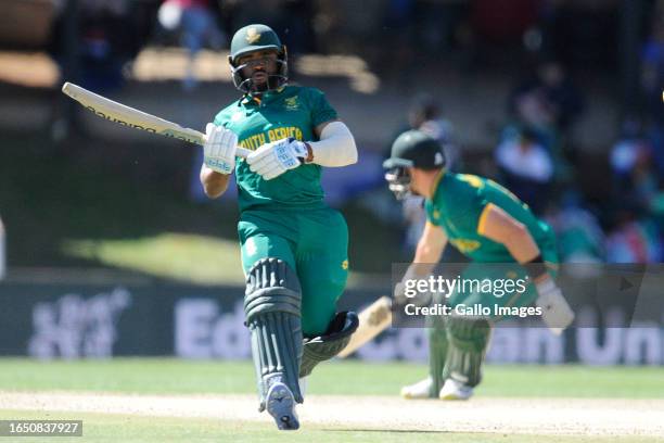 Temba Bavuma of the Proteas during the 1st Betway One Day International match between South Africa and Australia at Mangaung Oval on September 07,...