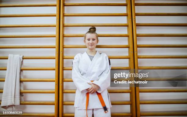 judo martial arts training portrait - jujitsu stock pictures, royalty-free photos & images