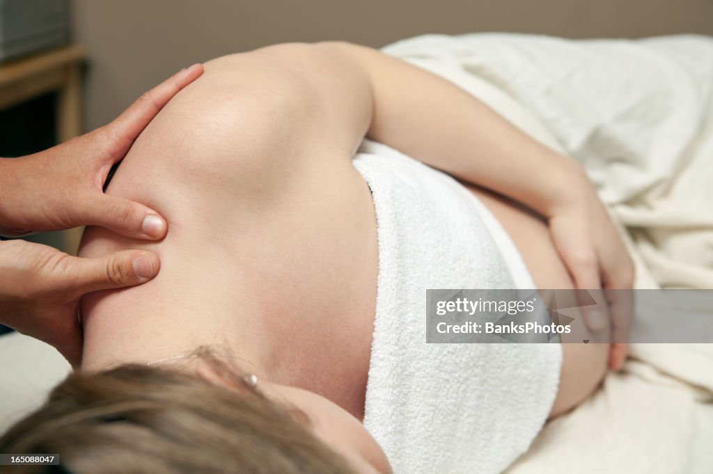 Pregnant Woman Prenatal Massage