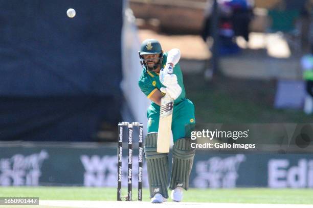 Temba Bavuma of the Proteas during the 1st Betway One Day International match between South Africa and Australia at Mangaung Oval on September 07,...