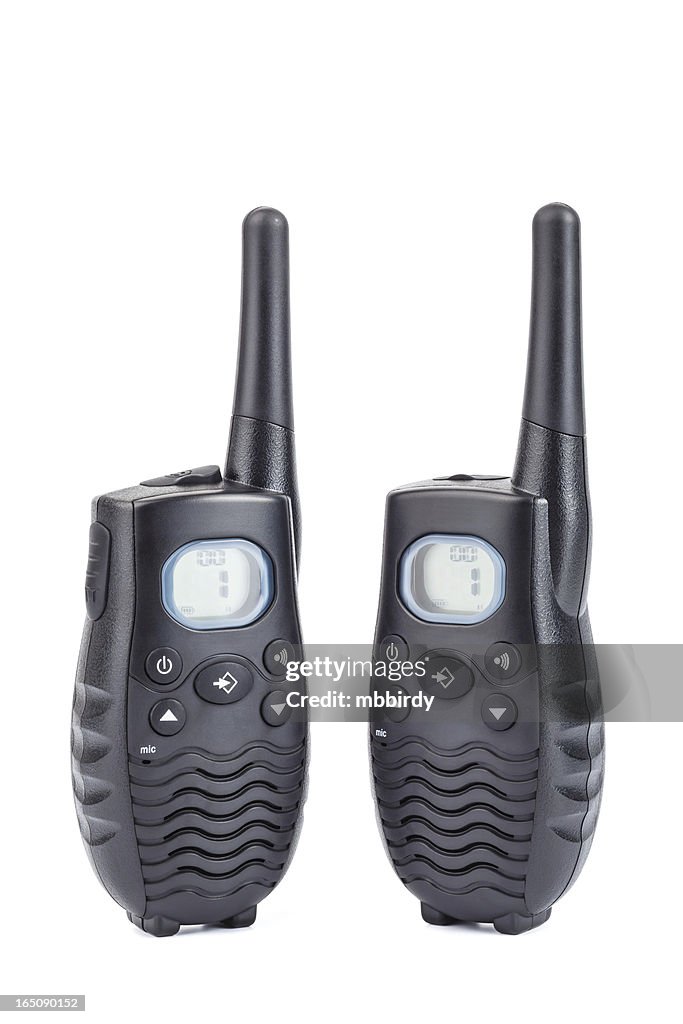 Walkie-talkies WT87, Aislado en blanco, con trazado de recorte
