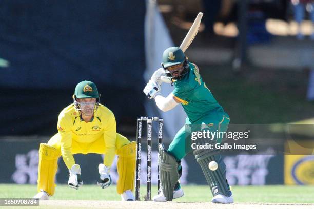 Temba Bavuma of the Proteas during the 1st Betway One Day International match between South Africa and Australia at Mangaung Oval on September 07,...