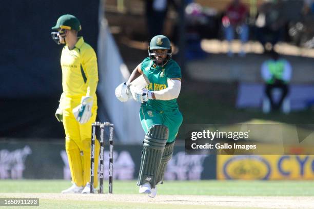 Temba Bavuma of the Proteas during the 1st Betway One Day International match between South Africa and Australia at Mangaung Oval on September 07,...