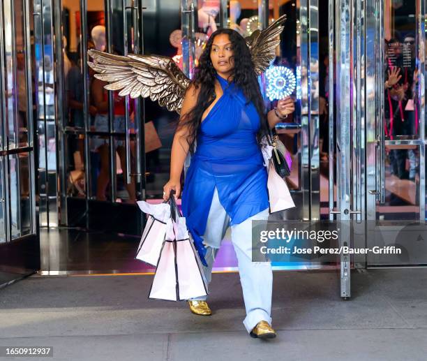 Paloma Elsesser is seen on September 06, 2023 in New York City.