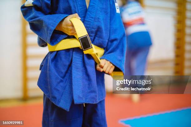 judo martial arts training close up - judo stock pictures, royalty-free photos & images