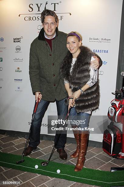 Aleksandra Bechtel Und Freund Alexander Lassen Beim Welcome-Abend Im Gourmet Eck Anlässlich Des "1. Sylt Cross Golf" In Kampen Auf Sylt .