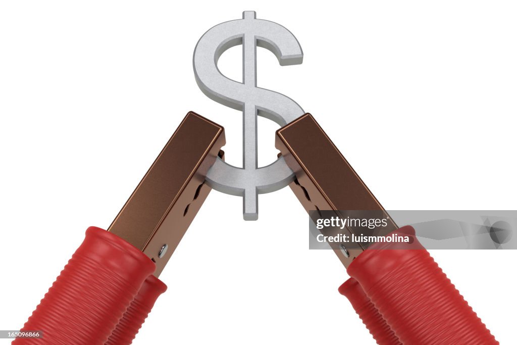 Jumper Kabel mit Dollar-Symbol