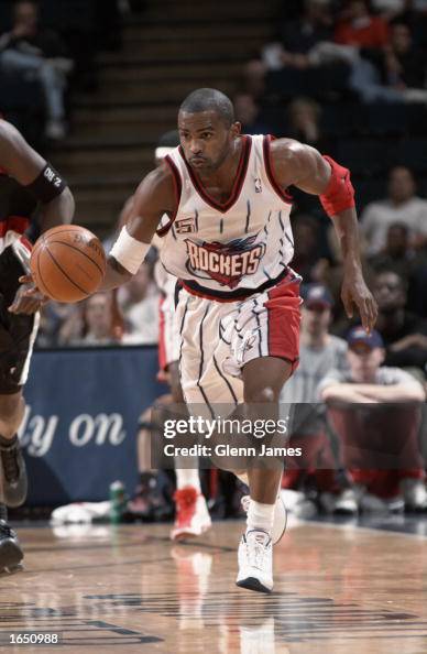 Cuttino Rashawn Cuttino Mobley of the Houston Rockets dribbles the ball during the ...
