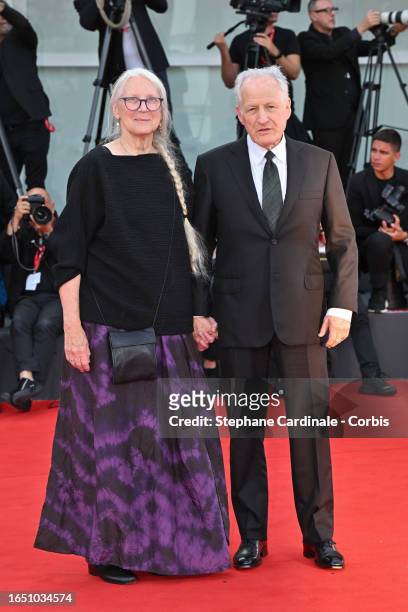 Summer Mann and Michael Mann attend a red carpet for the movie "Ferrari" at the 80th Venice International Film Festival on August 31, 2023 in Venice,...