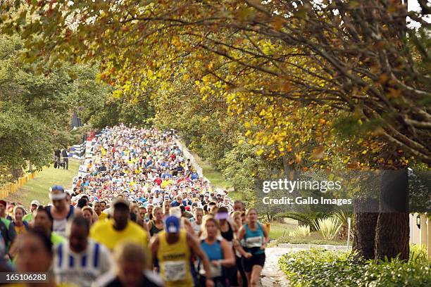 People ruin in The Old Mutual Two Oceans Half Marathon on March 30, 2013 in Cape Town, South Africa.