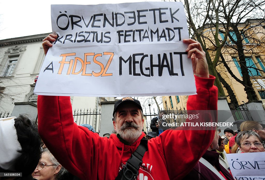 HUNGARY-DEMO-ANTI-GOVERNEMENT