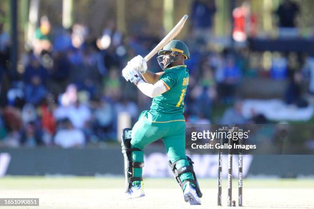 Temba Bavuma of the Proteas during the 1st Betway One Day International match between South Africa and Australia at Mangaung Oval on September 07,...