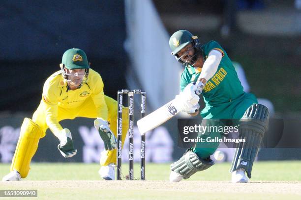 Temba Bavuma of the Proteas during the 1st Betway One Day International match between South Africa and Australia at Mangaung Oval on September 07,...