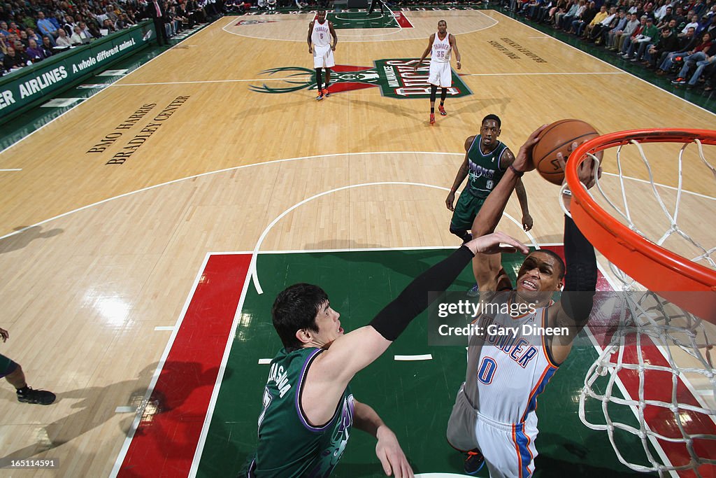 Oklahoma City Thunder v Milwaukee Bucks