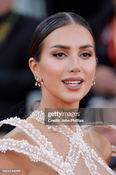 Aleksandra Petkanova attends a red carpet for the movie "Ferrari" at the 80th Venice International Film Festival on August 31, 2023 in Venice, Italy.