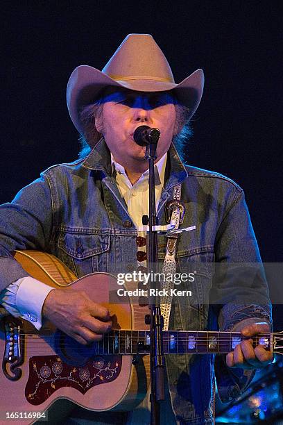 Singer-songwriter Dwight Yoakam performs in concert at Stubb's Bar-B-Q on March 30, 2013 in Austin, Texas.