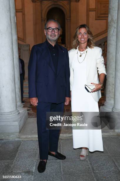Remo Ruffini and Federica Fontana attend the DVF Awards 2023 during the 80th Venice International Film Festival on August 31, 2023 in Venice, Italy.