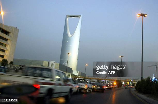General view shows the Kingdom Tower late 11 July 2004, a landmark of Riyadh owned by Saudi prince Walid bin Talal. Yemen has begun recovering vast...
