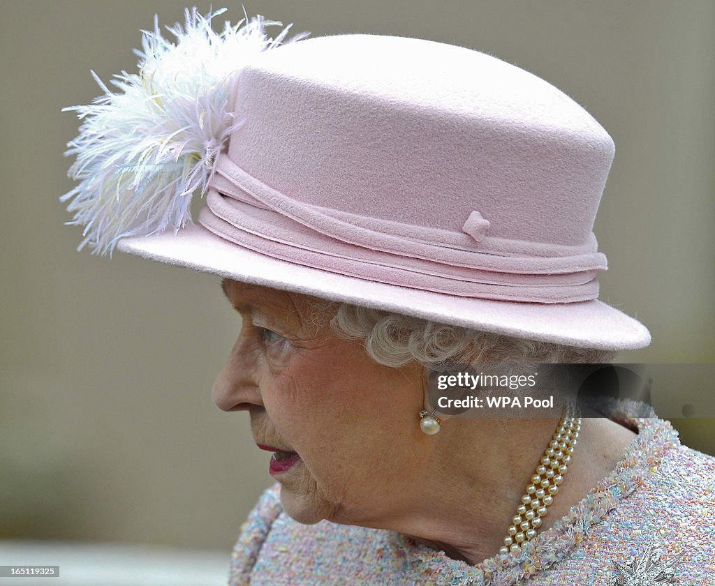 The Royal Family Attend The Easter Matins Service At Windsor Castle