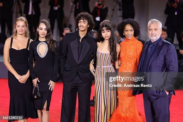 Luc Besson Spouse Director Luc Besson with his wife Virginie Silla and their children ...