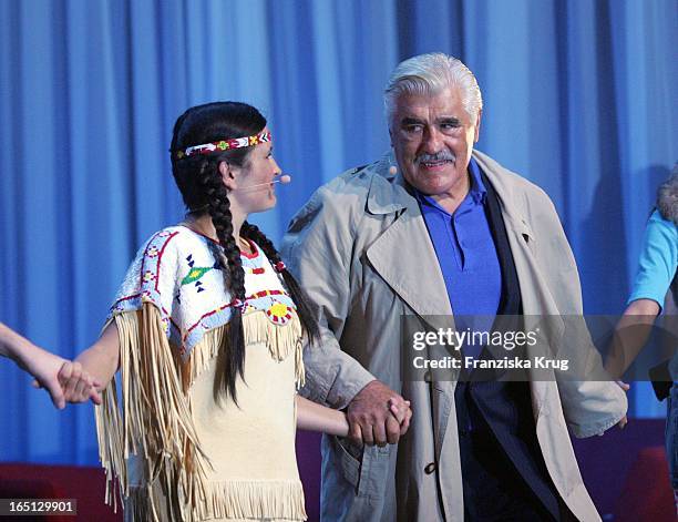 Mario Adorf Und Tochter Stella Maria Adorf Beim 75. Geburtstag Von M. Adorf Mit Der Premiere Der Tournee "Da Capo, Mario!" Im Prinzregententheater In...