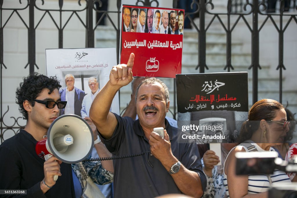 Solidarity demonstration for political detainees in Tunisia