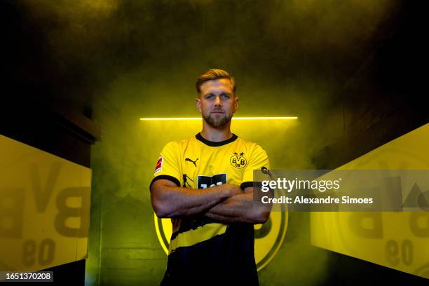 Borussia Dortmund new signing, Niclas Fuellkrug poses for a picture at Signal Iduna Park on August 31, 2023 in Dortmund, Germany.