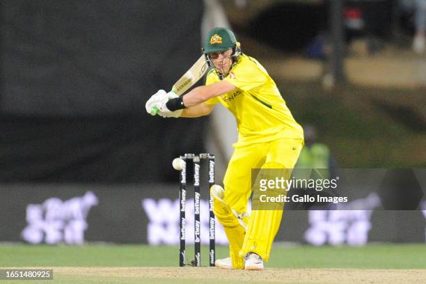 Marnus Labuschagme of Australia during the 1st Betway One Day International match between South Africa and Australia at Mangaung Oval on September...