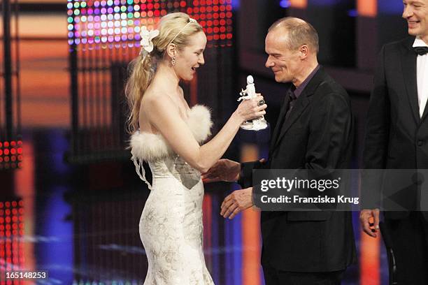 Jeanette Hain Und Edgar Selge Bei Der 32. Verleihung Des Bayerischen Filmpreises In München .