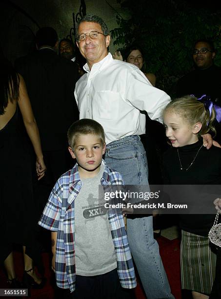 Producer Ron Meyer and his family attend the Gala Benefit for Debbie Allen's musical Pearl at the Geffen Playhouse on November 19, 2002 in Westwood,...