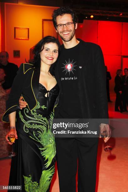 Katharina Wackernagel Und Ihr Bruder Jonas Grosch Bei Der Aftershowparty Der 46. Goldenen Kamera In Der Ullstein-Halle In Berlin .