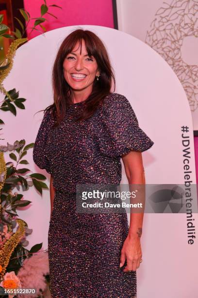Davina McCall attends the JD Williams dinner in a Central London hotel to celebrate midlife women on September 7, 2023 in London, England.