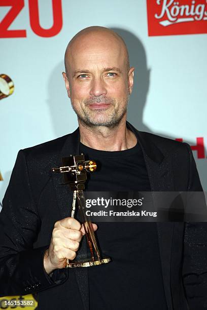 Preisträger Christian Berkel Bei Der "44. Goldenen Kamera" Im Rahmen Einer Pressekonferenz Im Konferenzraum Ullstein Der Axel Springer Ag In Berlin .