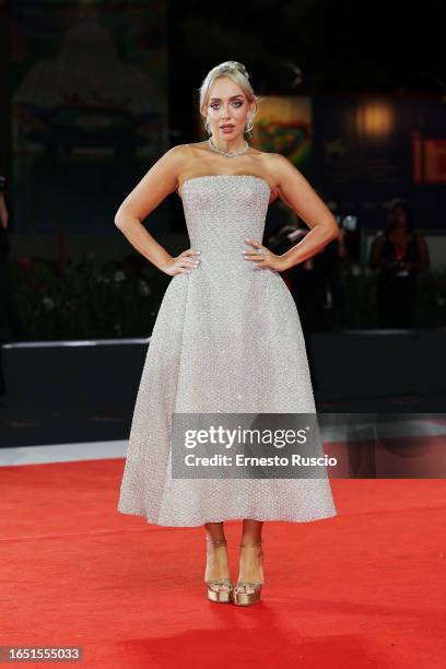 Saha Ray attends a red carpet for the movie "Dogman" at the 80th Venice International Film Festival on August 31, 2023 in Venice, Italy.